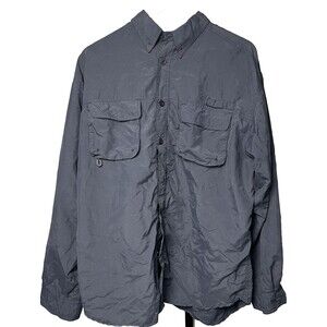 Sportsman Warehouse Outfitter Shirt Button Down Long Sleeve Blue Men‎ XL Outdoor